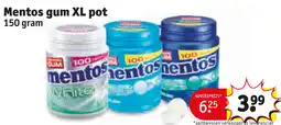 Kruidvat Mentos gum XL pot aanbieding