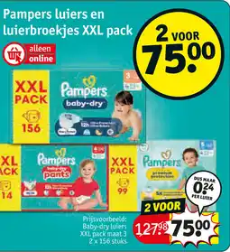 Kruidvat Pampers luiers en Luierbroekjes XXL pack aanbieding