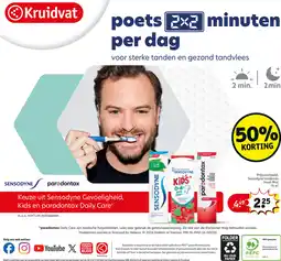 Kruidvat Keuze uit sensodyne gevoeligheid, kids en parodontax daily care aanbieding