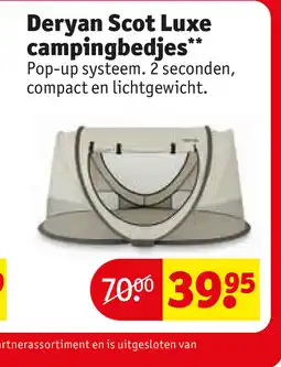 Kruidvat Deryan scot luxe campingbedjes aanbieding