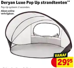 Kruidvat Deryan Luxe Pop Up strandtenten aanbieding