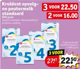 Kruidvat Kruidvat opvolg en peutermelk standaard aanbieding