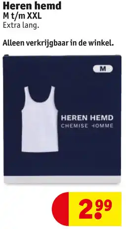 Kruidvat Heren hemd aanbieding