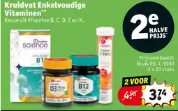 Kruidvat Kruidvat enkelvoudige vitaminen aanbieding