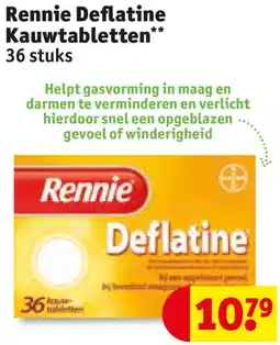 Kruidvat Rennie Deflatine Kauwtabletten aanbieding
