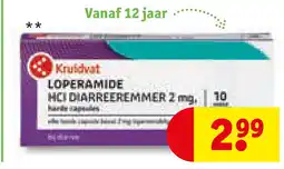 Kruidvat Kruidvat loperamide hci diarreeremmer 2 mg aanbieding