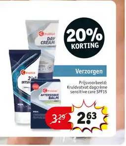 Kruidvat kruidvatvat dagcrème sensitive care spf15 aanbieding