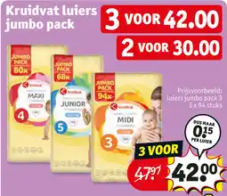 Kruidvat Kruidvat luiers jumbo pack aanbieding