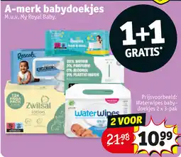 Kruidvat A-merk babydoekjes aanbieding