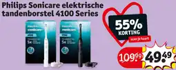 Kruidvat Philips sonicare elektrische tandenborstel 4100 series aanbieding