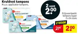 Kruidvat Kruidvat tampons aanbieding