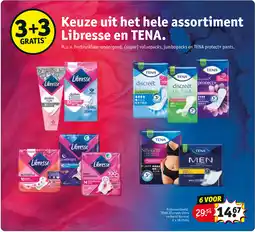 Kruidvat Keuze uit het hele assortiment libresse en tena aanbieding