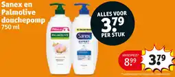 Kruidvat Sanex en Palmolive douchepomp aanbieding