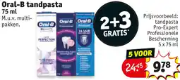 Kruidvat Oral-B tandpasta aanbieding