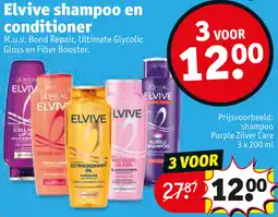 Kruidvat Elvive shampoo en conditioner aanbieding