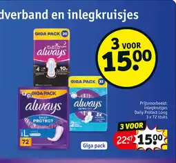 Kruidvat Inlegkruisjes aanbieding