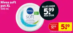 Kruidvat Nivea soft pot XL aanbieding