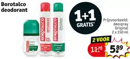 Kruidvat Borotalco deodorant aanbieding