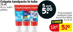 Kruidvat Colgate tandpasta in tube aanbieding