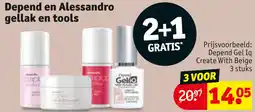Kruidvat Depend en Alessandro gellak en tools aanbieding