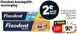 Kruidvat Fixodent kunstgebit verzorging aanbieding