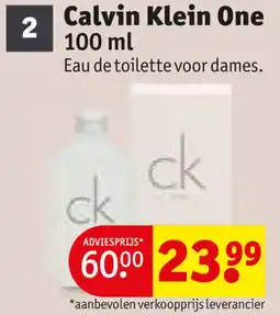 Kruidvat Calvin Klein One aanbieding