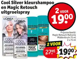 Kruidvat Cool Silver kleurshampoo en Magic Retouch uitgroeispray aanbieding