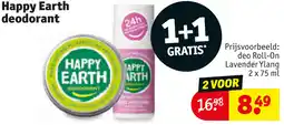 Kruidvat Happy Earth deodorant aanbieding