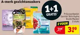 Kruidvat A-merk gezichtsmaskers aanbieding