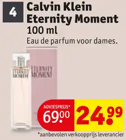 Kruidvat Calvin Klein Eternity Moment aanbieding