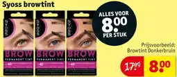 Kruidvat Syoss browtint aanbieding