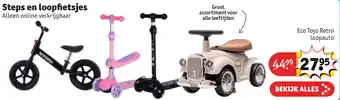Kruidvat Eco Toys Retro loopauto aanbieding