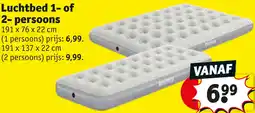 Kruidvat Luchtbed 1 of 2-persoons aanbieding