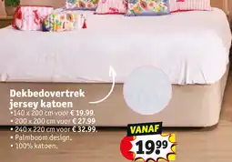 Kruidvat Dekbedovertrek jersey katoen aanbieding