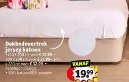 Kruidvat Dekbedovertrek jersey katoen aanbieding