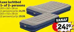 Kruidvat Luxe luchtbed 1 of 2-persoons aanbieding