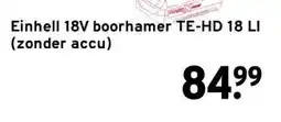 GAMMA Einhell 18V boorhamer TE-HD 18 LI (zonder accu) aanbieding