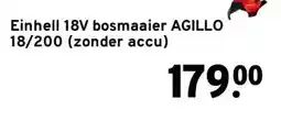 GAMMA Einhell 18V bosmaaier AGILLO 18/200 (zonder accu) aanbieding