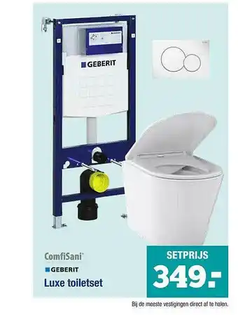 Pontmeyer Comfisani Geberit Luxe Toiletset aanbieding