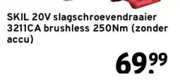 GAMMA SKIL 20V slagschroevendraaier 3211CA brushless 250Nm (zonder accu) aanbieding