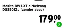 GAMMA Makita 18V LXT cirkelzaag DSS501ZJ (zonder accu) aanbieding