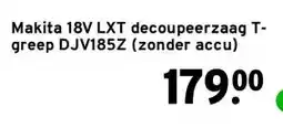 GAMMA Makita 18V LXT decoupeerzaag T-greep DJV185Z (zonder accu) aanbieding