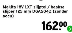 GAMMA Makita 18V LXT slijptol / haakse slijper 125 mm DGA504Z (zonder accu) aanbieding