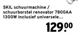 GAMMA SKIL schuurmachine / schuurborstel renovator 7800AA 1300W inclusief universele staalborstel aanbieding