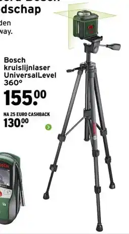 GAMMA Bosch kruislijnlaser UniversalLevel 360° aanbieding