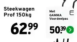 GAMMA Steekwagen Prof 150kg aanbieding