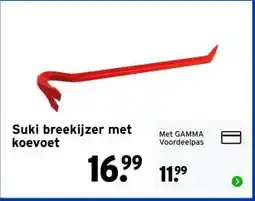 GAMMA Suki breekijzer met koevoet aanbieding