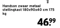 GAMMA Handson zwaar metaal stellingkast 180x90x40 cm 175 kg aanbieding