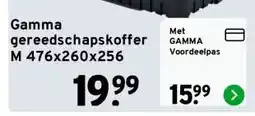GAMMA Gamma gereedschapskoffer M 476x260x256 aanbieding