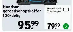 GAMMA Handson gereedschapskoffer 100-delig aanbieding